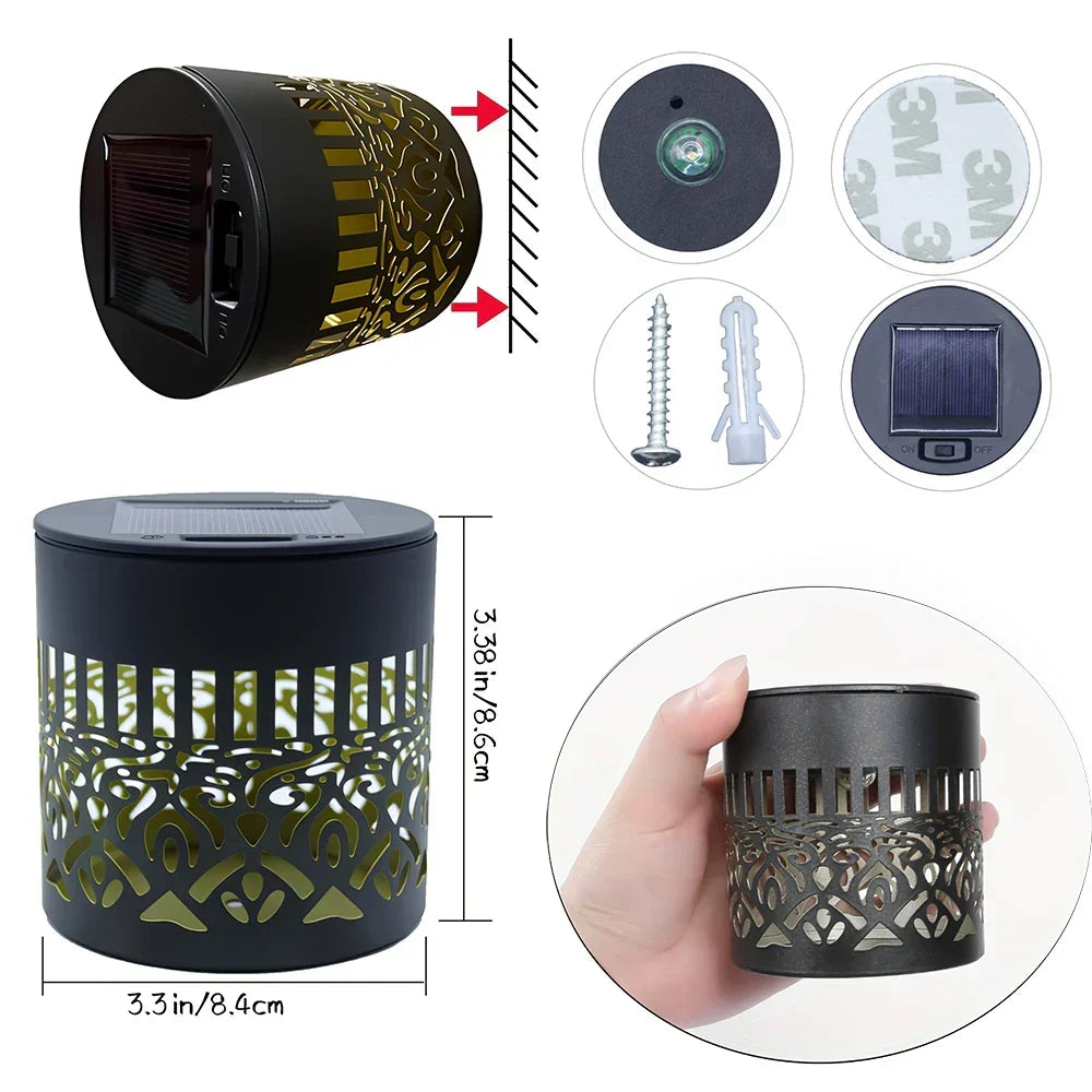 Garden Light Solar-Powered Mandala Projection Dusk-To-Dawn