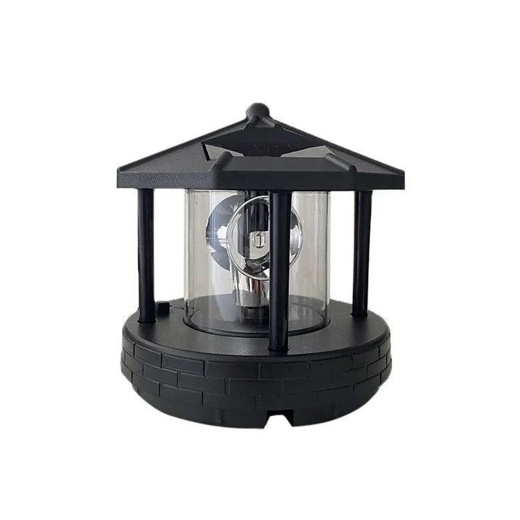 Garden Light Solar Powered Rotating Beacon Automatic Dusk Sensor
