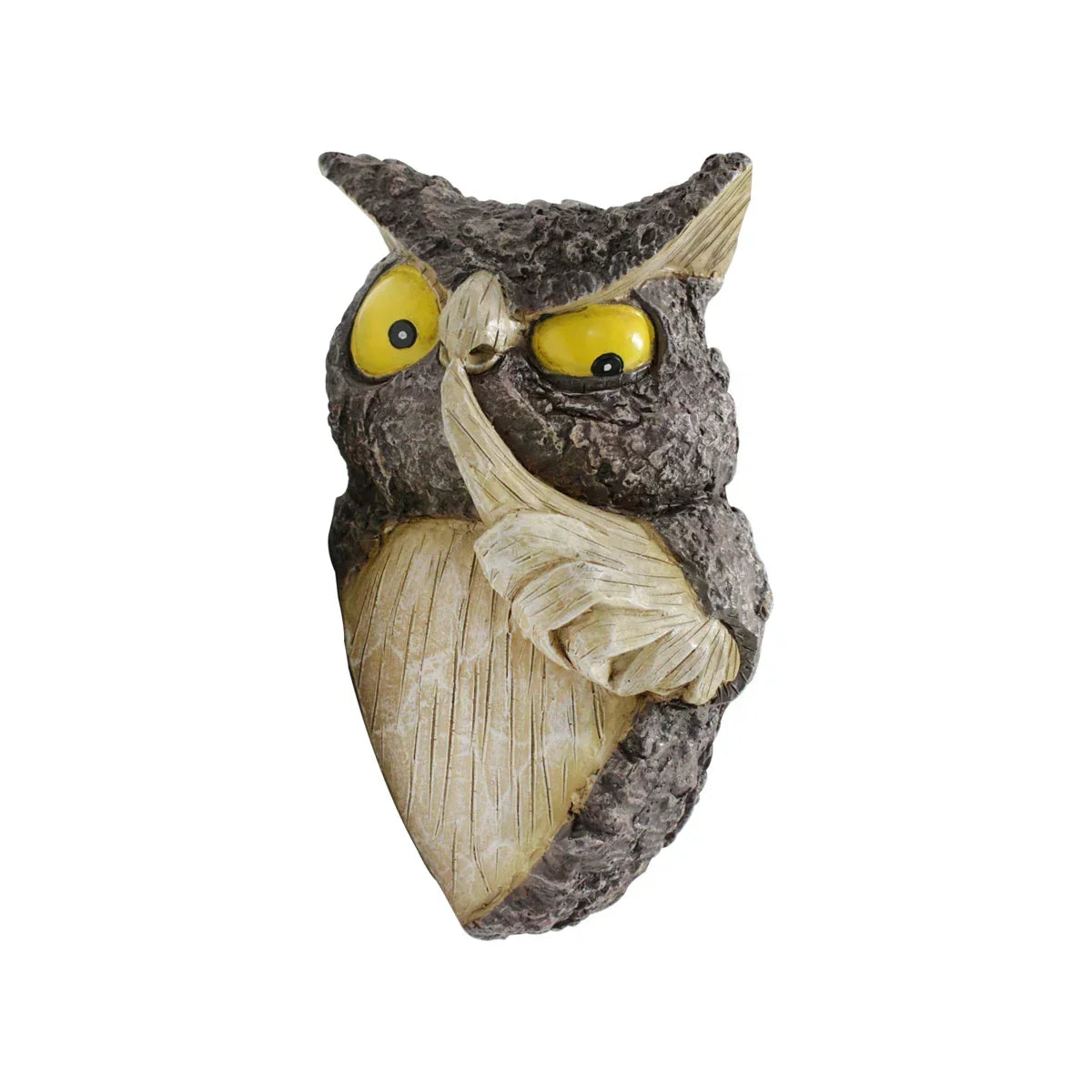 Garden Ornament Resin Hanging Peeking Owl