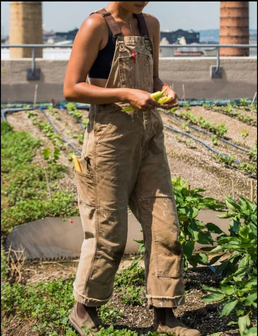 Garden Overalls Adjustable Straps Deep Pockets Machine-Washable