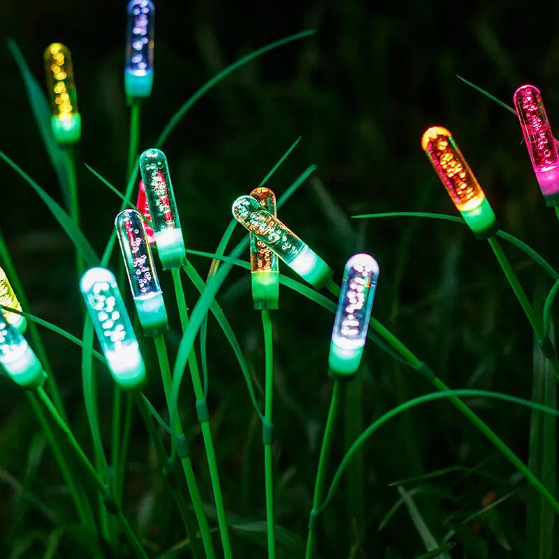 Garden Pathway Lights Solar-Powered Waterproof Reed Design