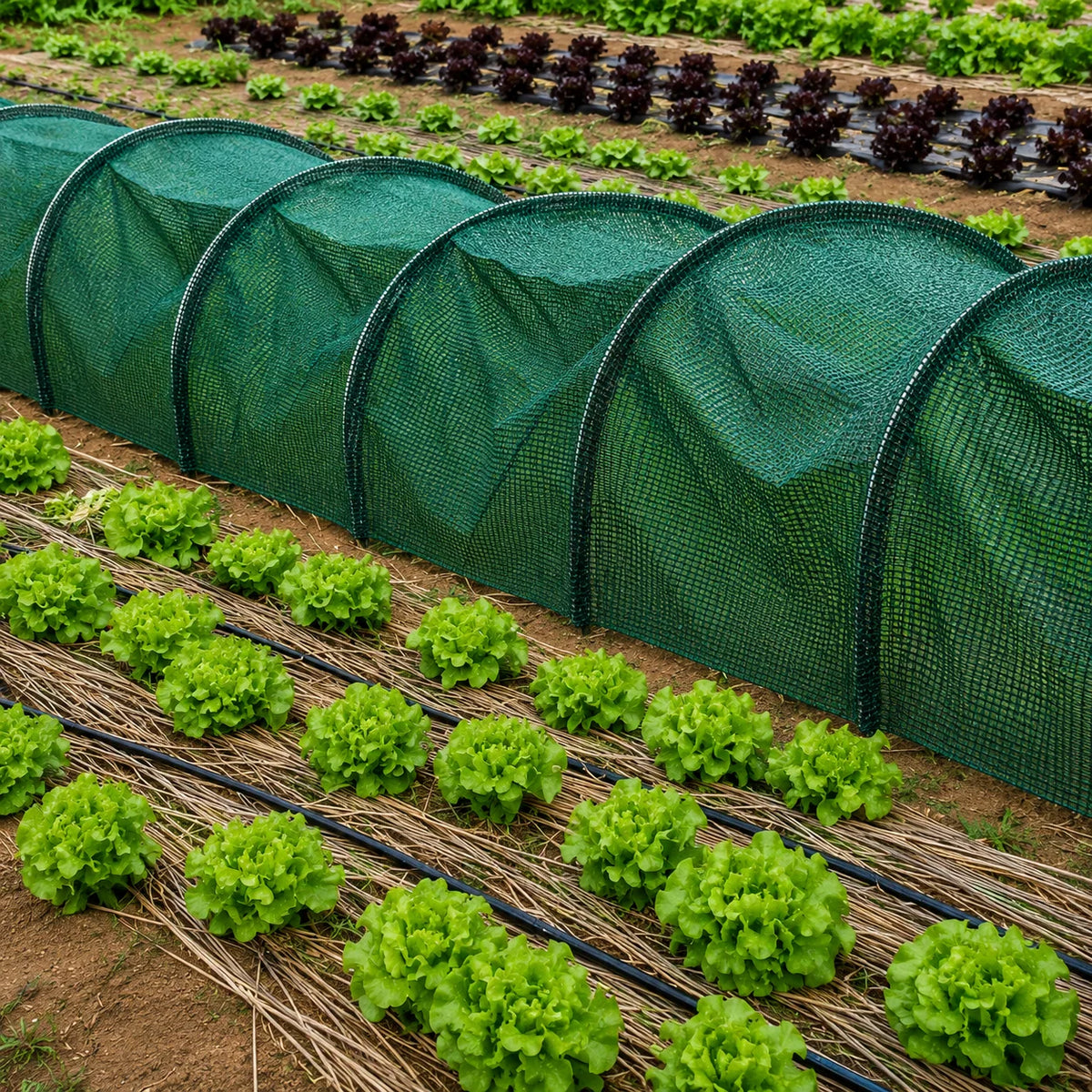 Garden Protection Tunnel Fine Mesh Collapsible Frame