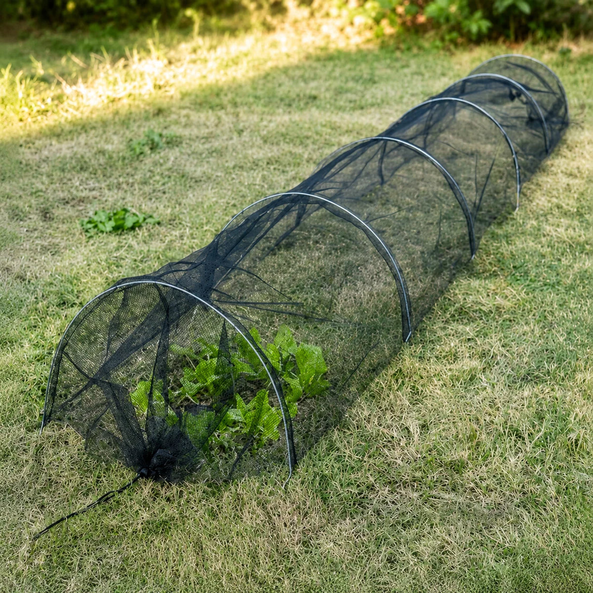 Garden Protection Tunnel Fine Mesh Collapsible Frame