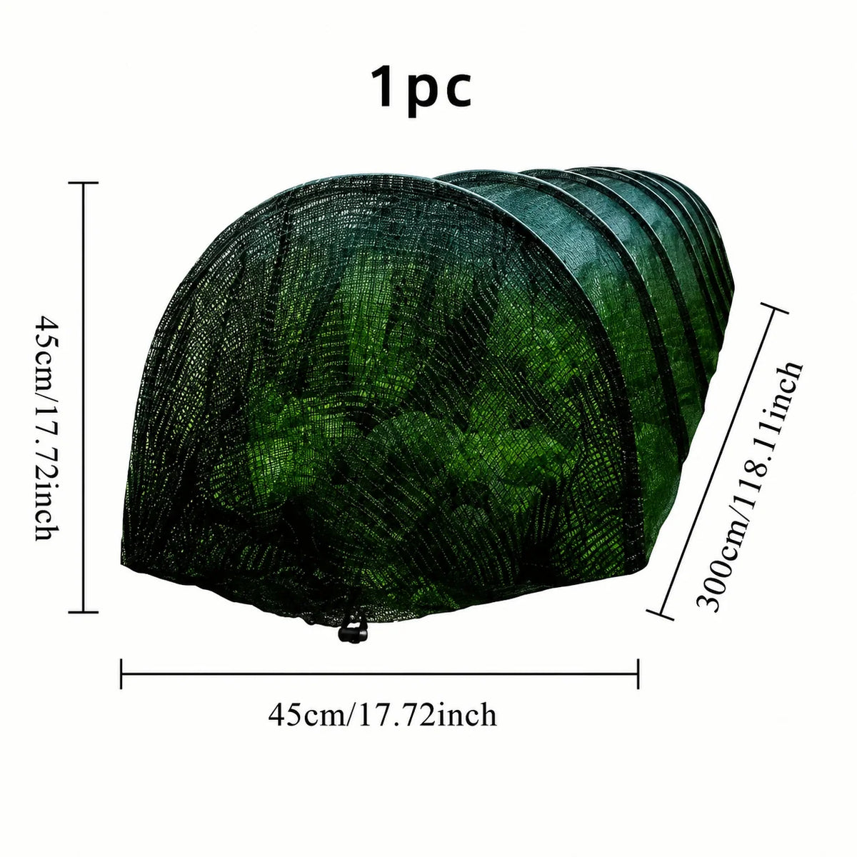Garden Protection Tunnel Fine Mesh Collapsible Frame