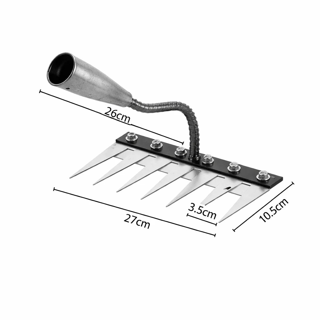 Garden Rake Head Iron 5–8 Tines for Weeding & Soil Aeration