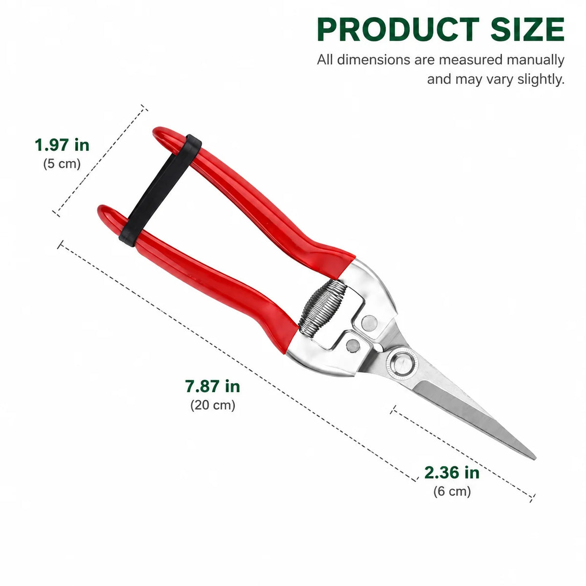 Garden Snips 2.36-Inch Metal Blades for Precise Cuts