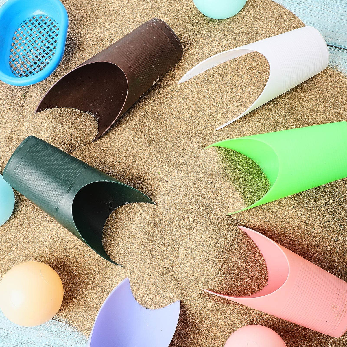 Garden Soil Scoop Set Funnel-Shaped Lightweight Plastic