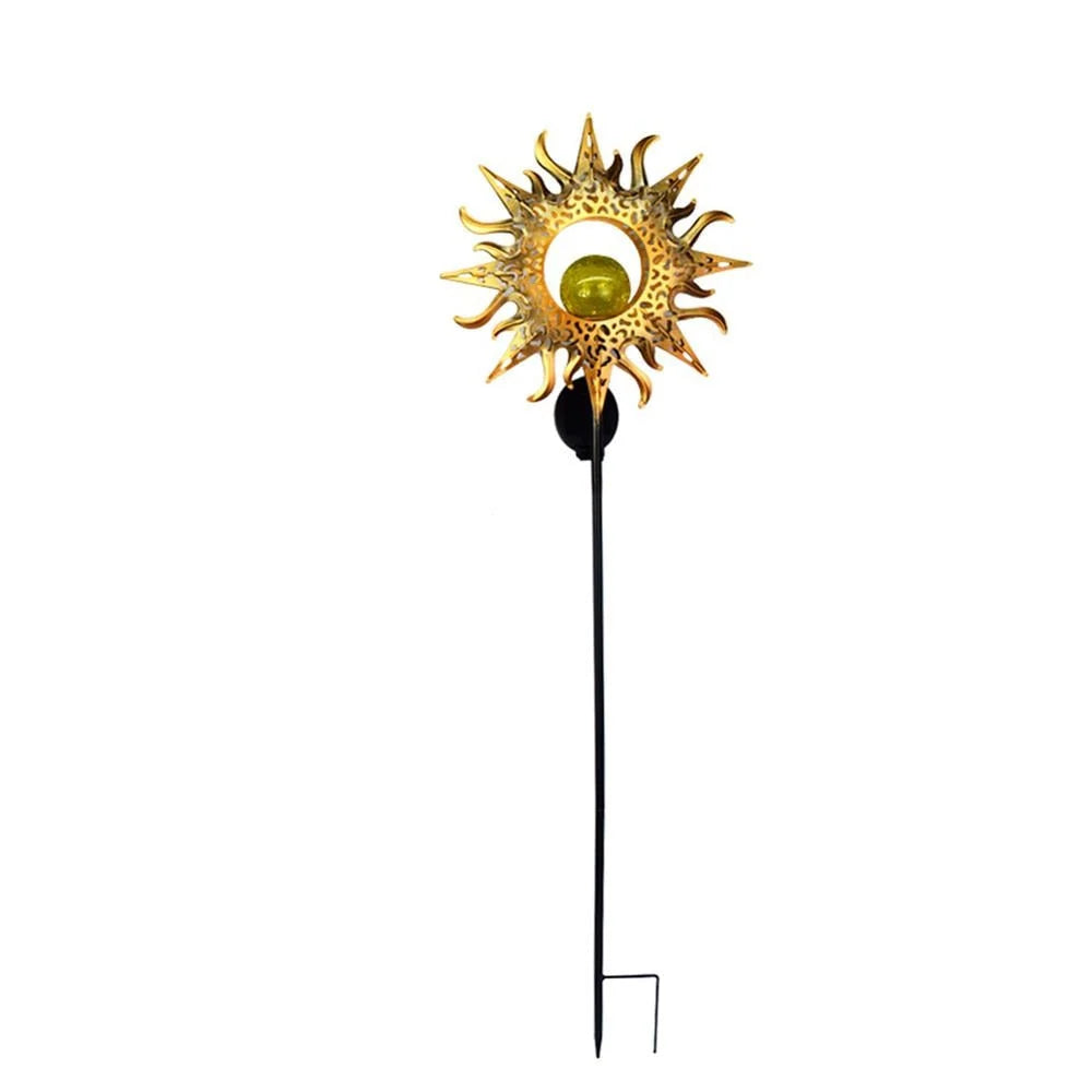 Garden Stake Light Solar-Powered Pattern Projection Automatic Dusk-On