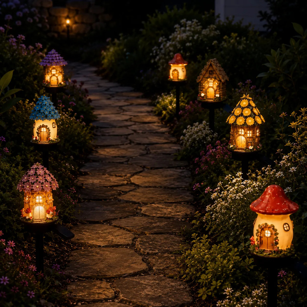 Garden Stake Light Solar Powered Warm LED