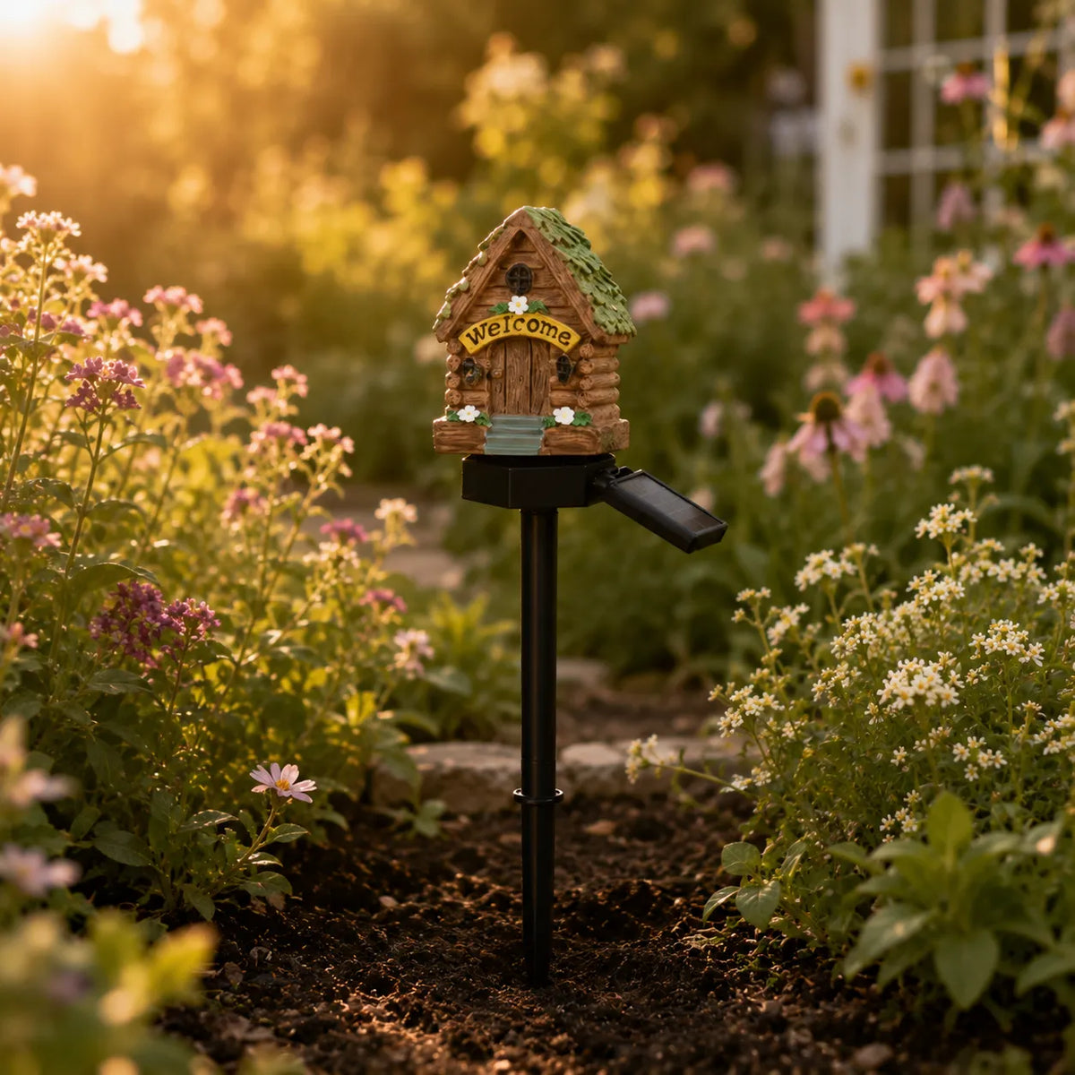 Garden Stake Light Solar Powered Warm LED