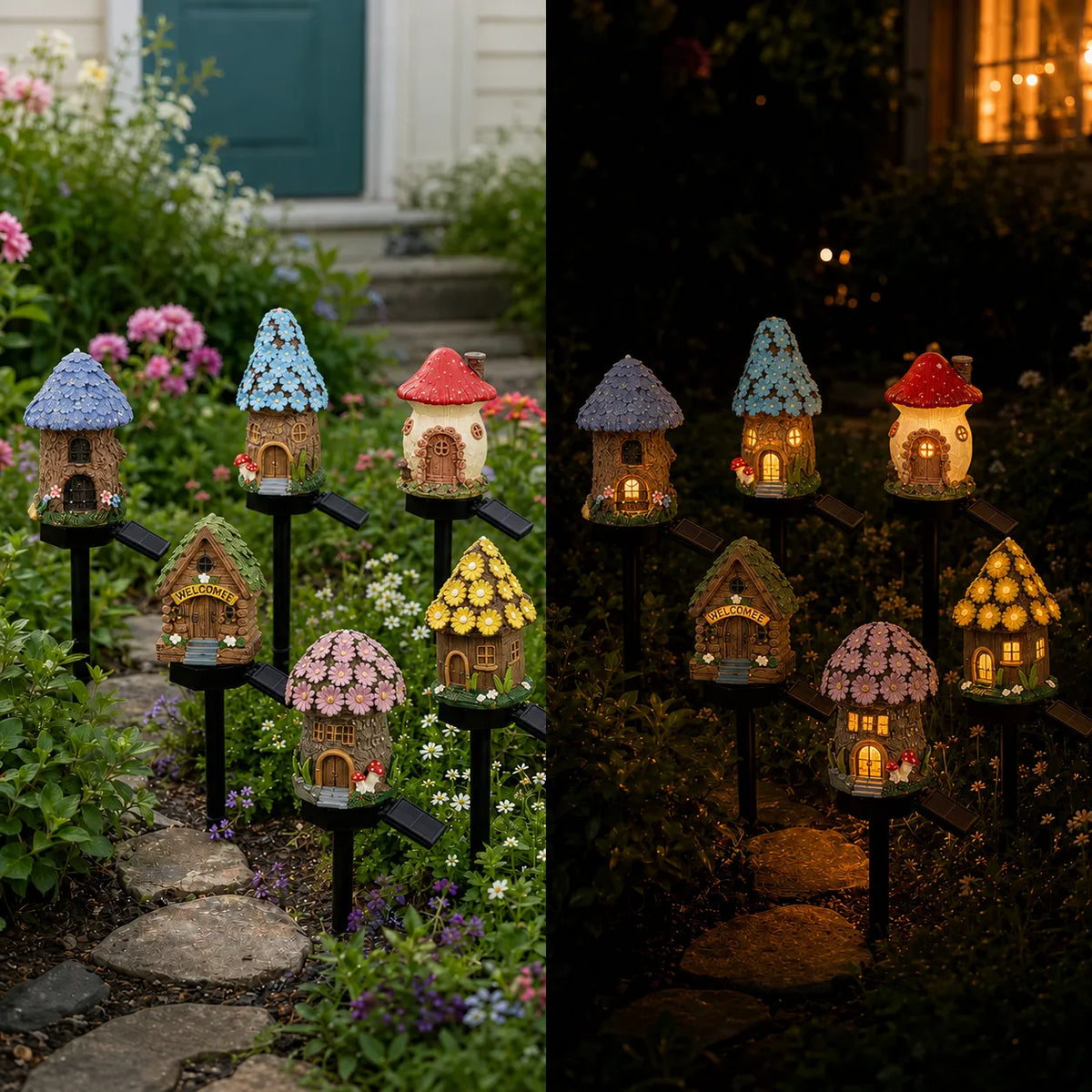 Garden Stake Light Solar Powered Warm LED