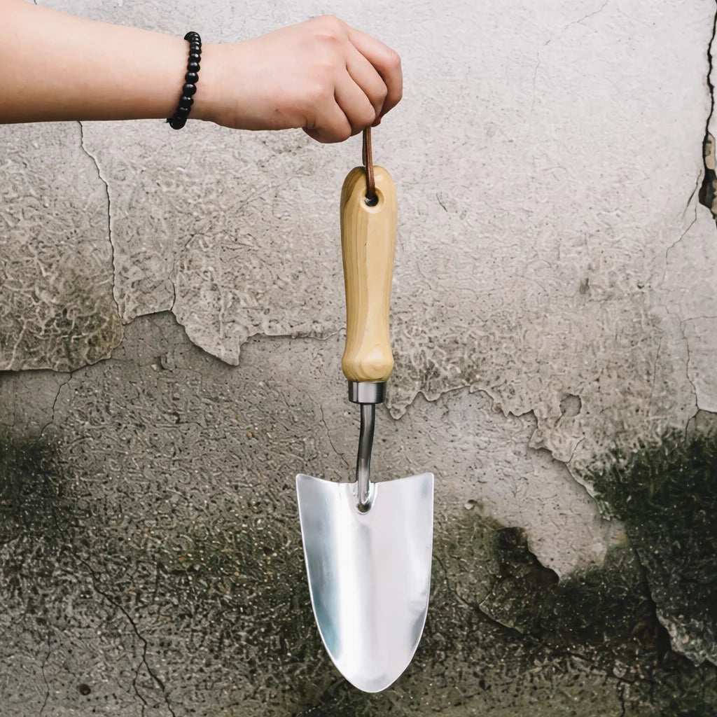 Garden Tool Set Forged Stainless Steel Wooden Handles