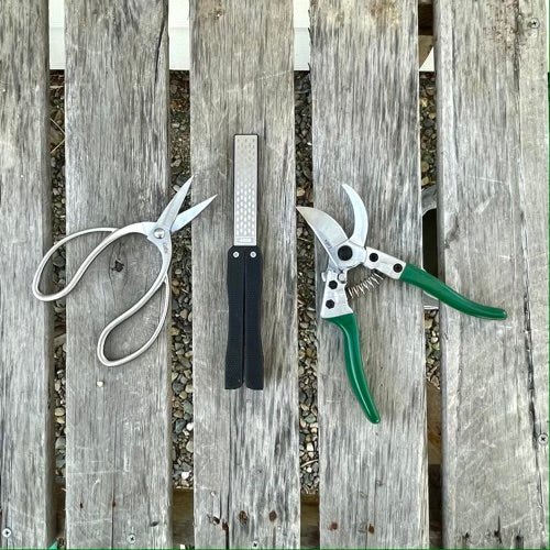 Garden Tool Sharpener Diamond Hone Set of 2