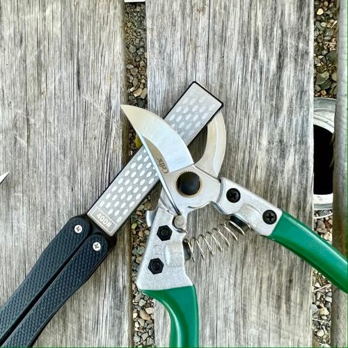 Garden Tool Sharpener Diamond Hone Set of 2