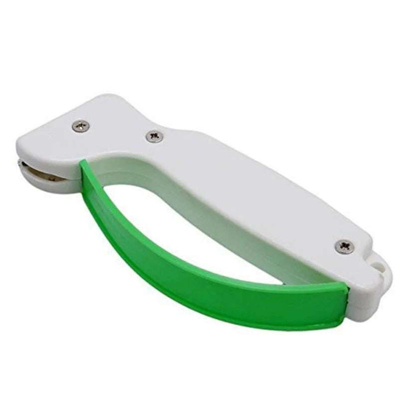 Garden Tool Sharpener Tungsten Carbide Reversible Blade Finger Guard