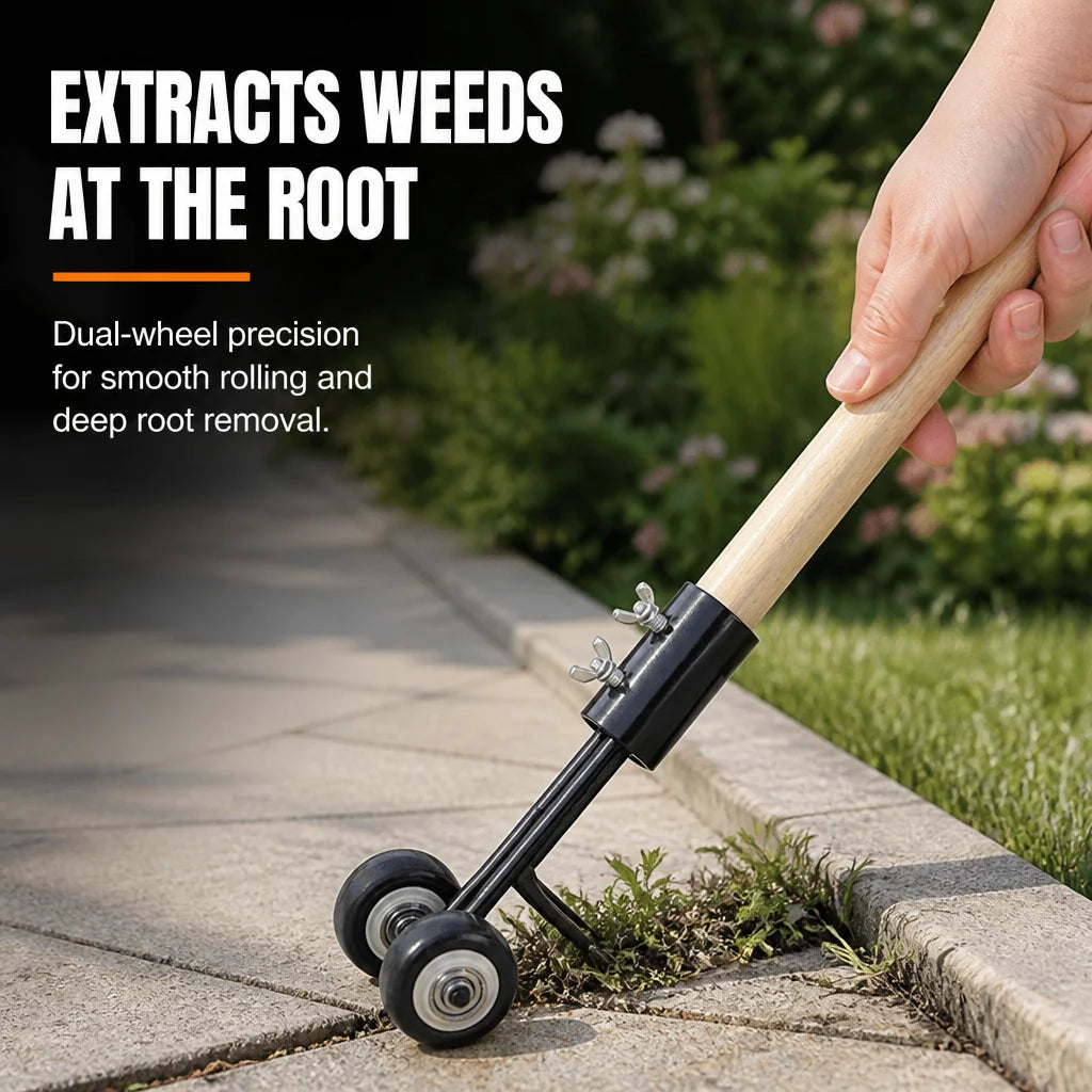 Garden Weeder Heavy-Duty Iron Compact Head for Tight Gaps