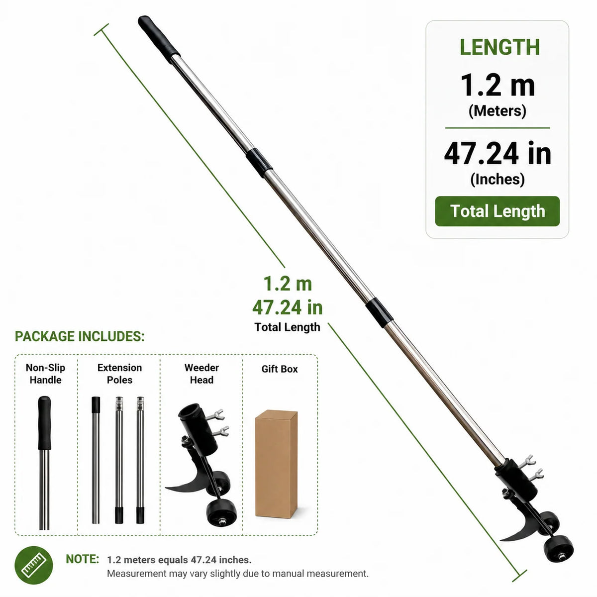Garden Weeder Heavy-Duty Iron Compact Head for Tight Gaps