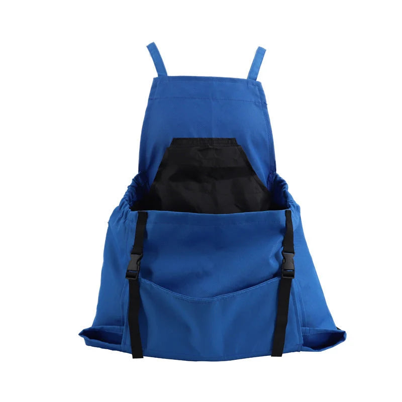 Gardening Apron Waterproof Oxford Fabric Adjustable Cross-Back Straps & Pockets
