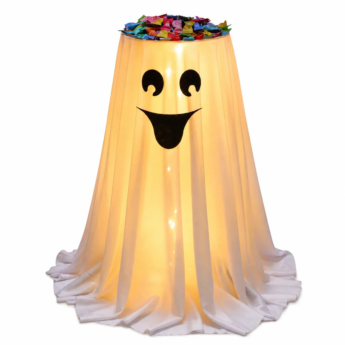 Ghost Candy Holder Hidden Storage LED Lights 8 Modes