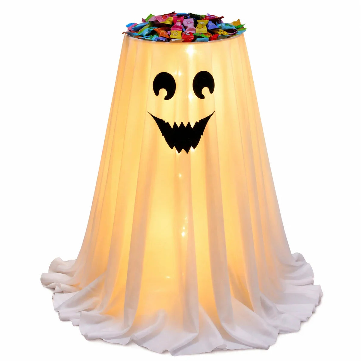 Ghost Candy Holder Hidden Storage LED Lights 8 Modes
