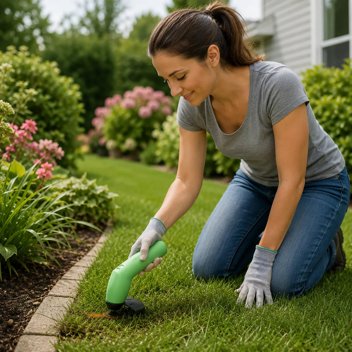Grass Trimmer Cordless Rechargeable Adjustable Head