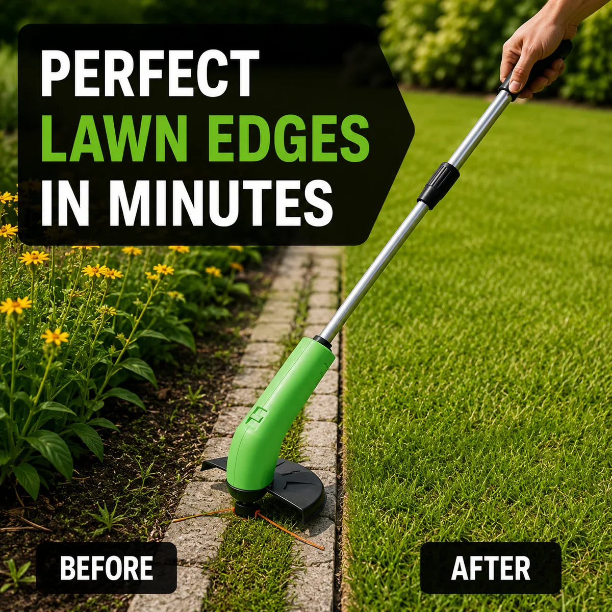 Grass Trimmer Cordless Rechargeable Adjustable Head