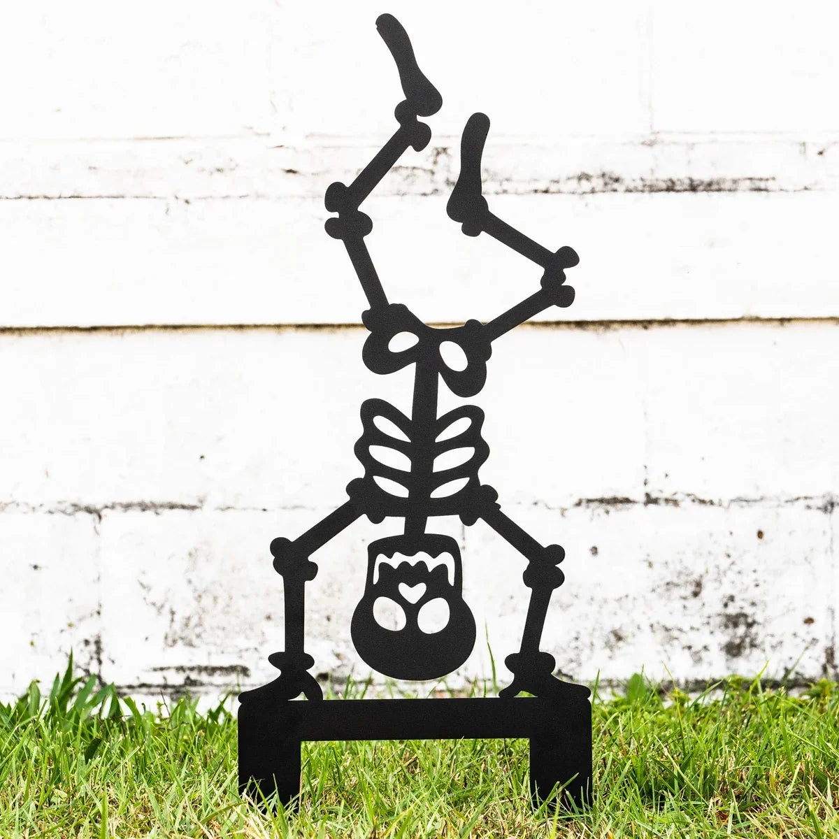 Halloween Skeleton Yard Stakes Steel Powder-Coated Set of 6