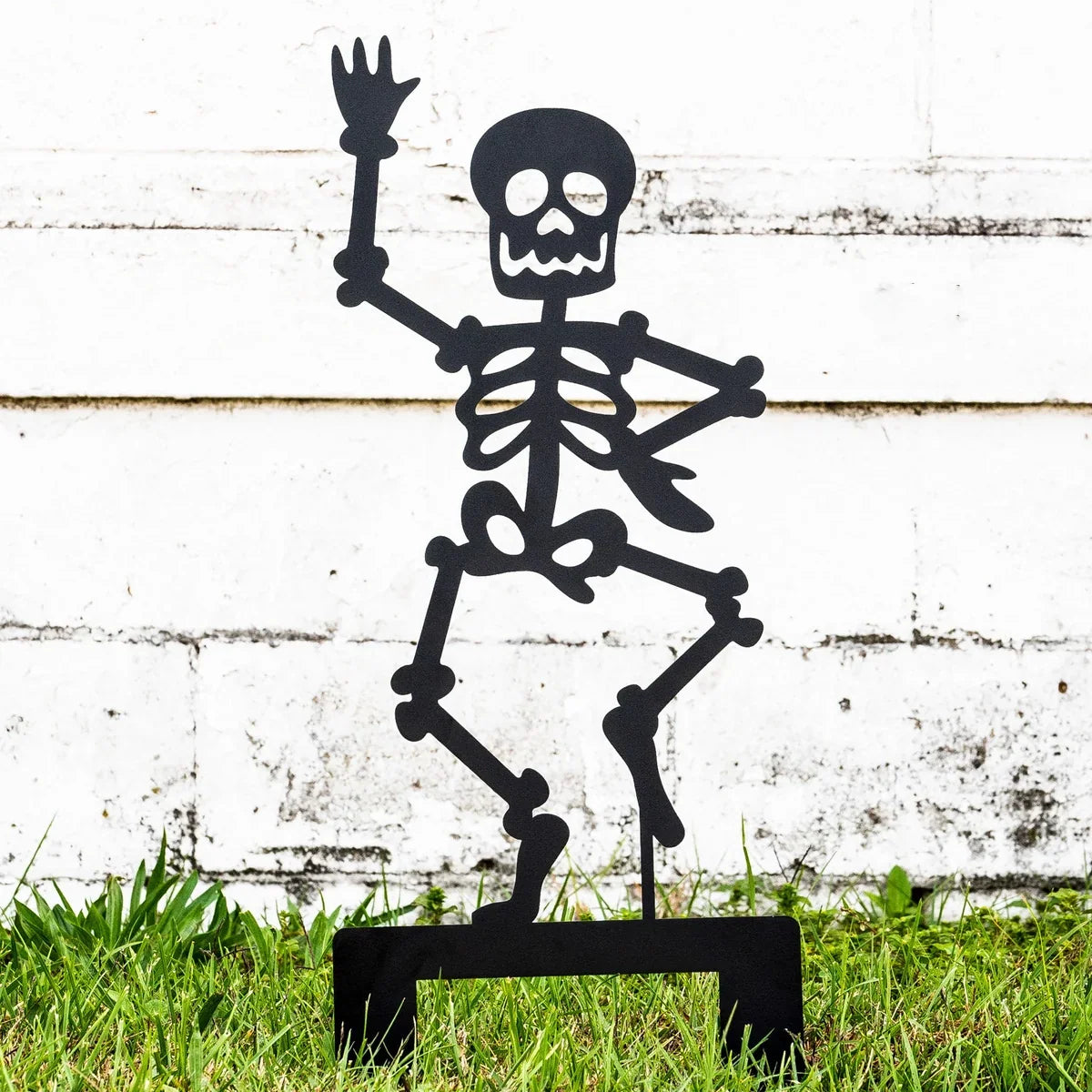 Halloween Skeleton Yard Stakes Steel Powder-Coated Set of 6