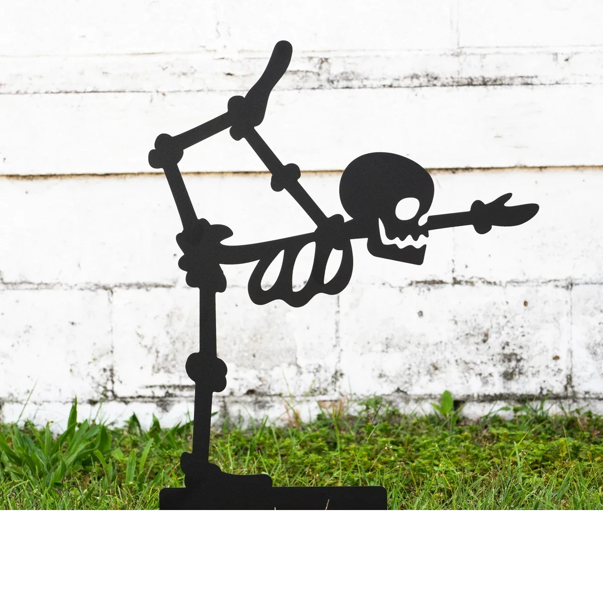 Halloween Skeleton Yard Stakes Steel Powder-Coated Set of 6