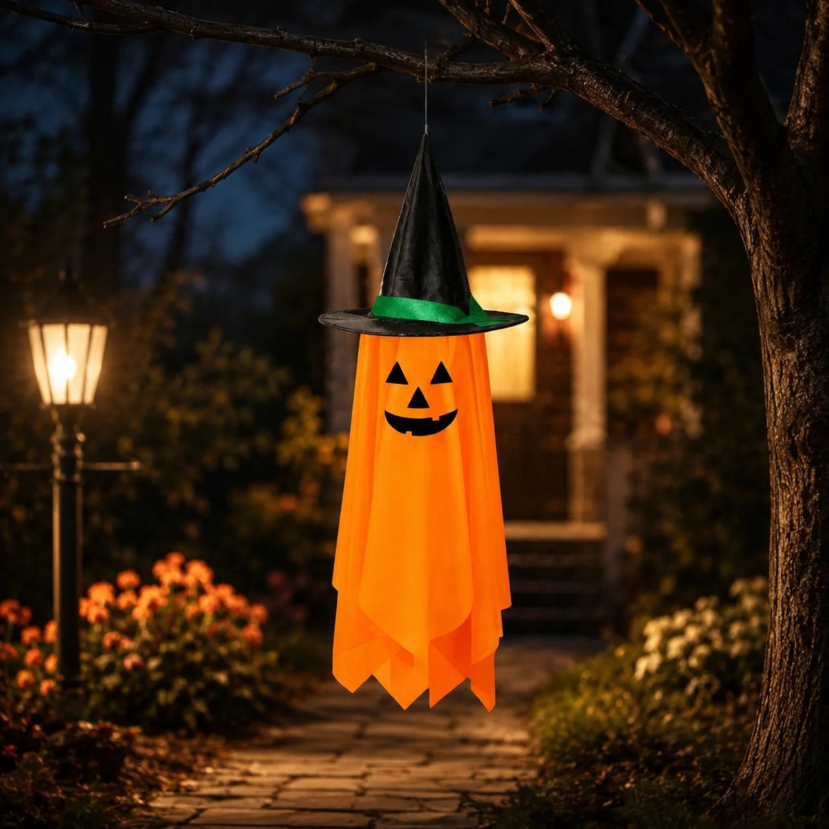 Hanging Halloween Decorations Foldable Fabric Set of 2