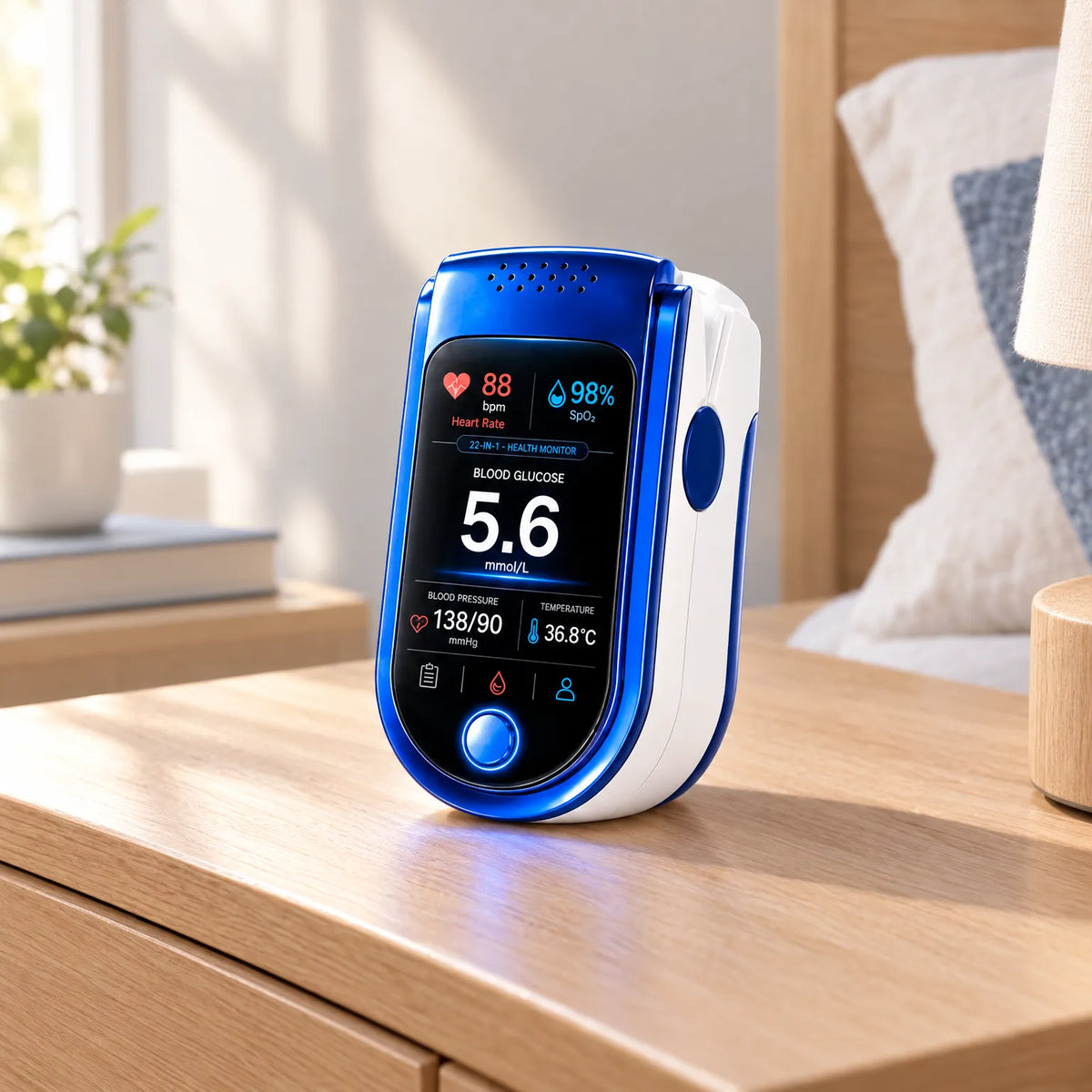 Health Monitor Noninvasive Digital Display Reading History