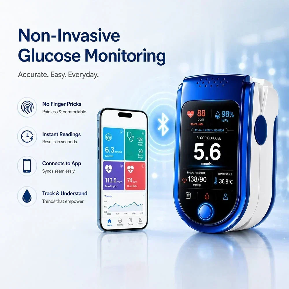 Health Monitor Noninvasive Digital Display Reading History