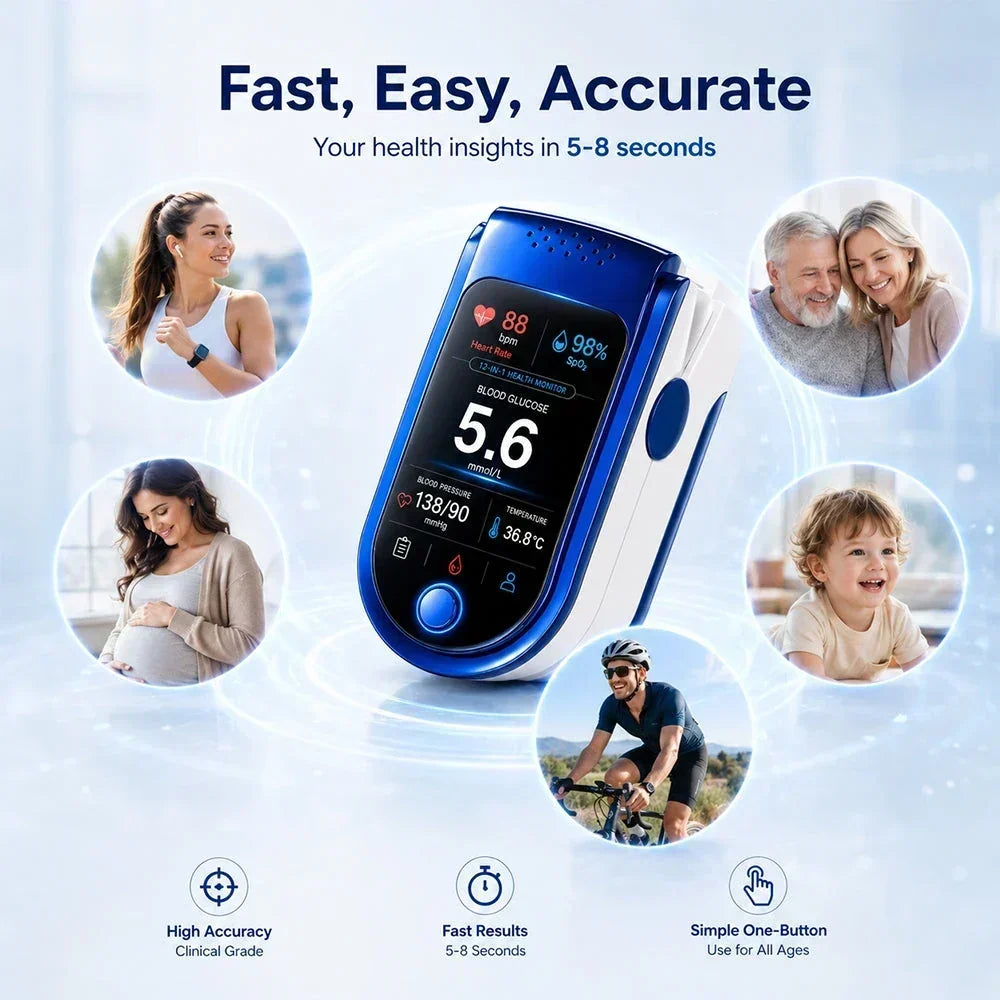 Health Monitor Noninvasive Digital Display Reading History