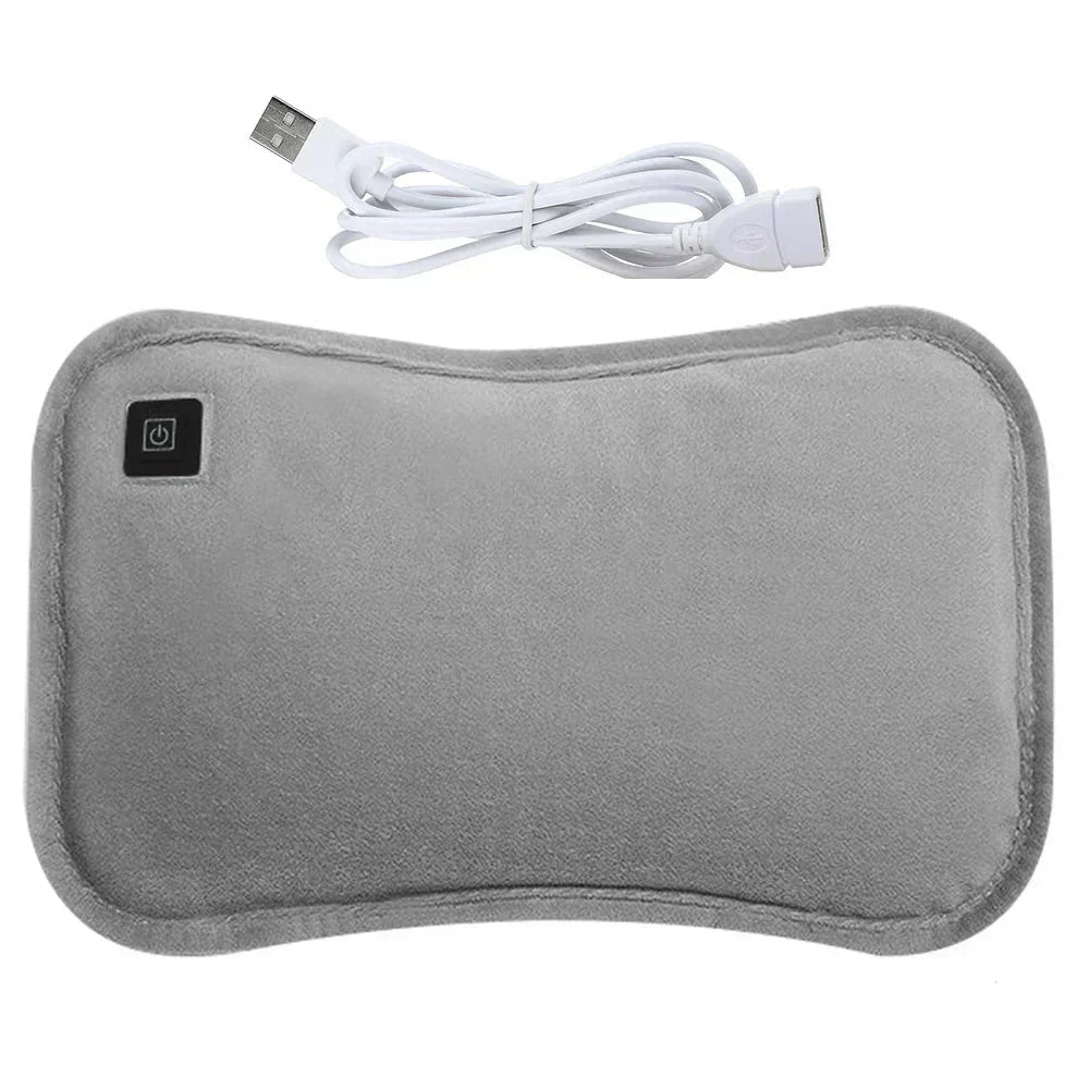 Heating Pad Rapid-Heating Cordless USB-Rechargeable Plush Fabric