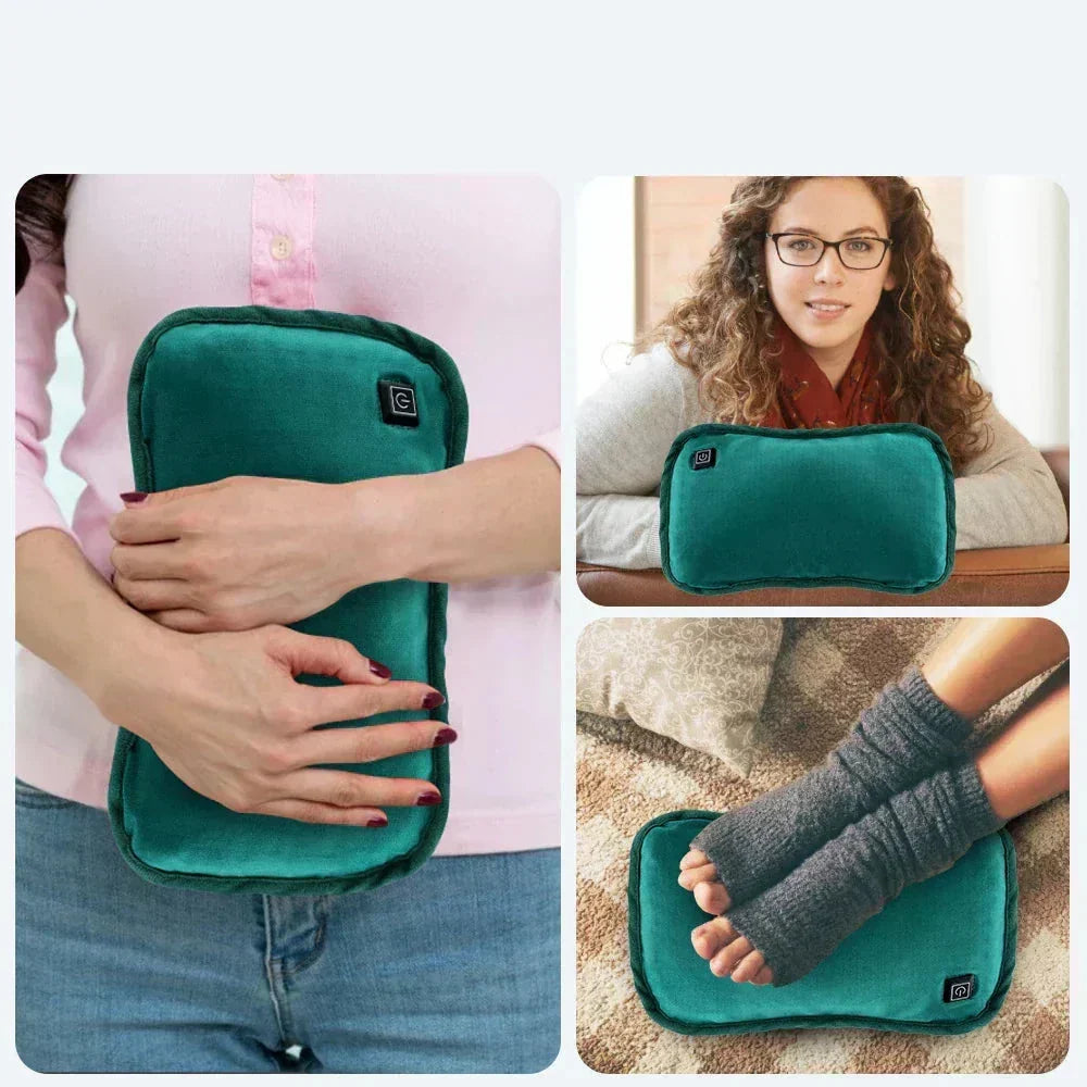 Heating Pad Rapid-Heating Cordless USB-Rechargeable Plush Fabric