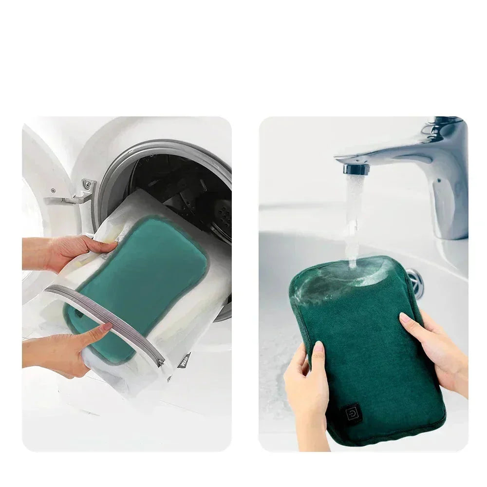 Heating Pad Rapid-Heating Cordless USB-Rechargeable Plush Fabric