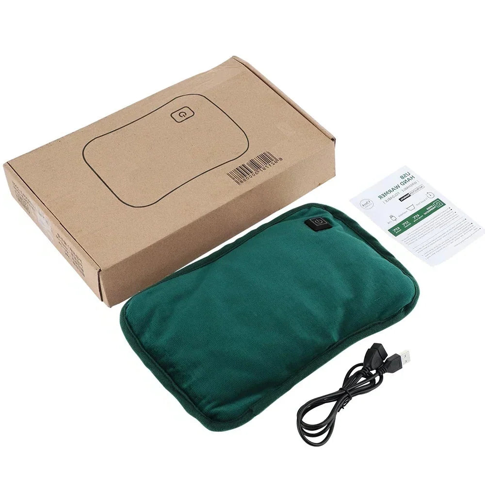 Heating Pad Rapid-Heating Cordless USB-Rechargeable Plush Fabric