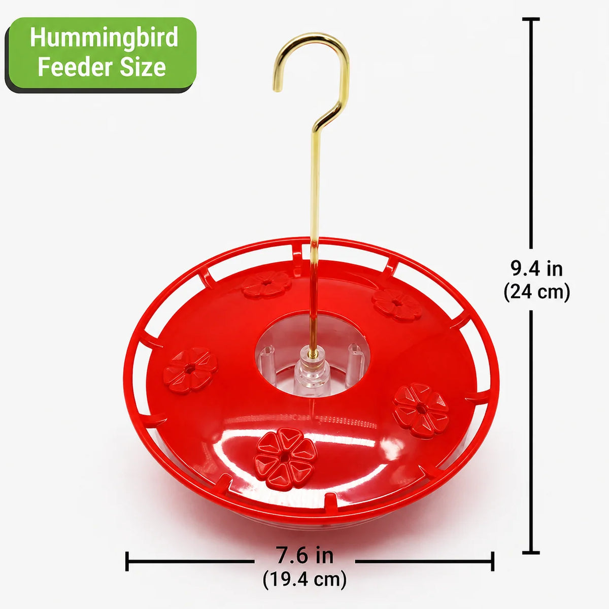 Hummingbird Feeder Built-In Ant Moat 5 Feeding Ports