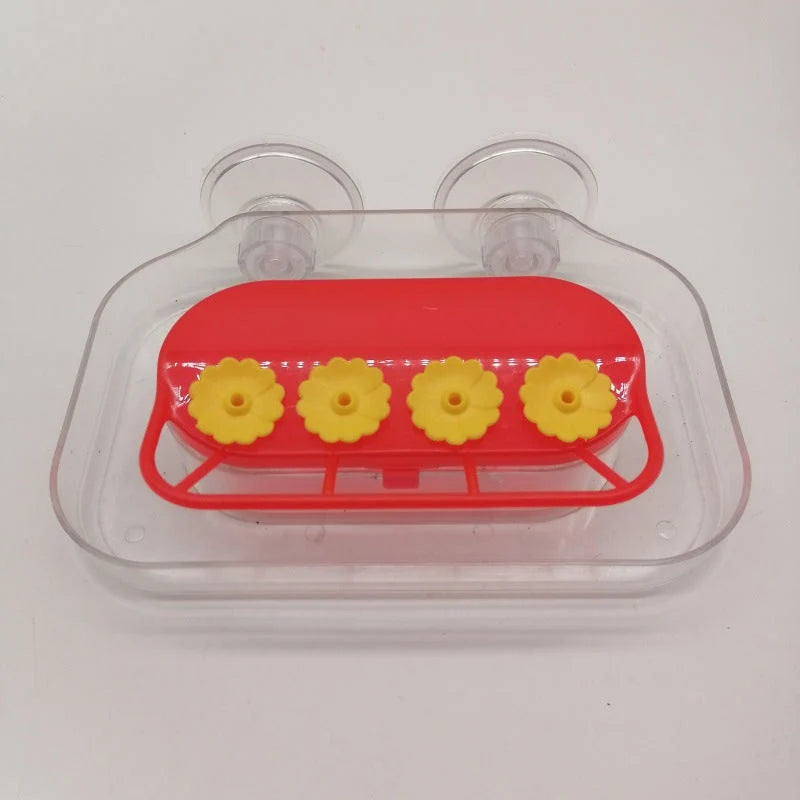 Hummingbird Feeder Clear Window Mount 8 Oz Capacity Ant Moat