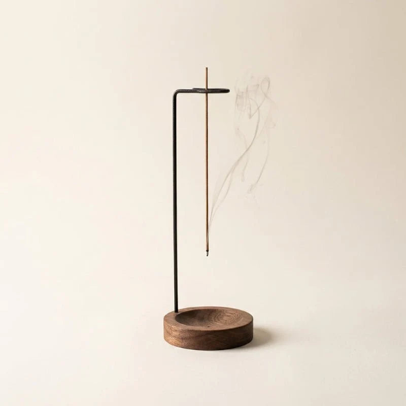Incense Holder Hanging Wood Space-Saving Design