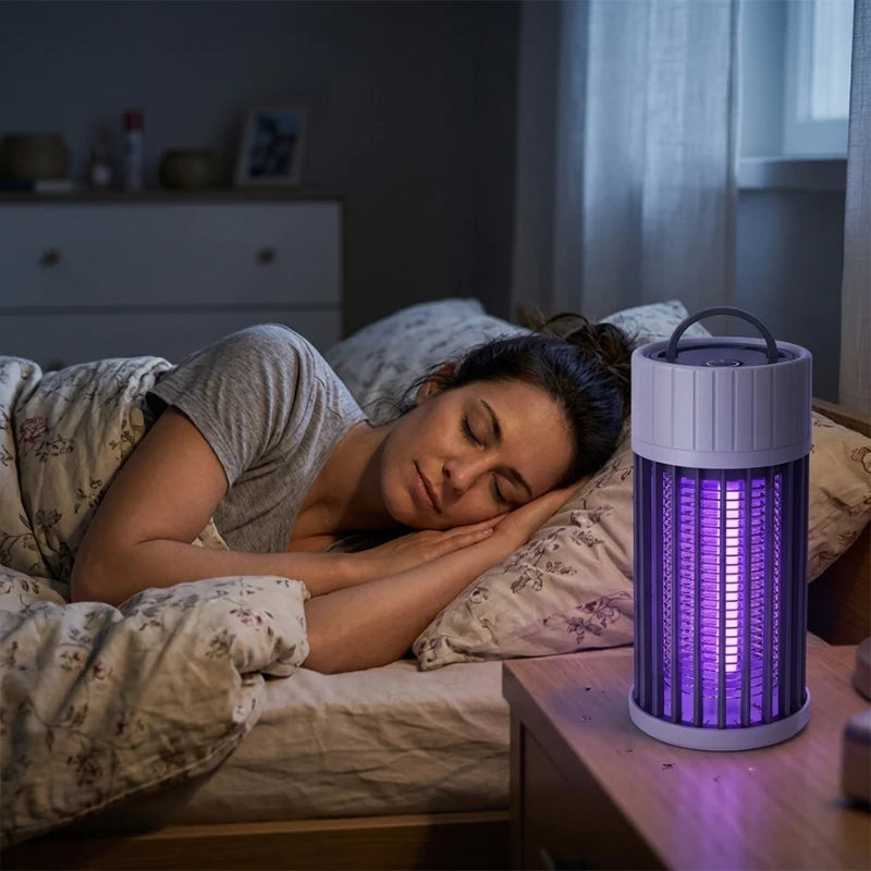 Insect Trap Lamp UV Light Rechargeable USB Hanging Loop