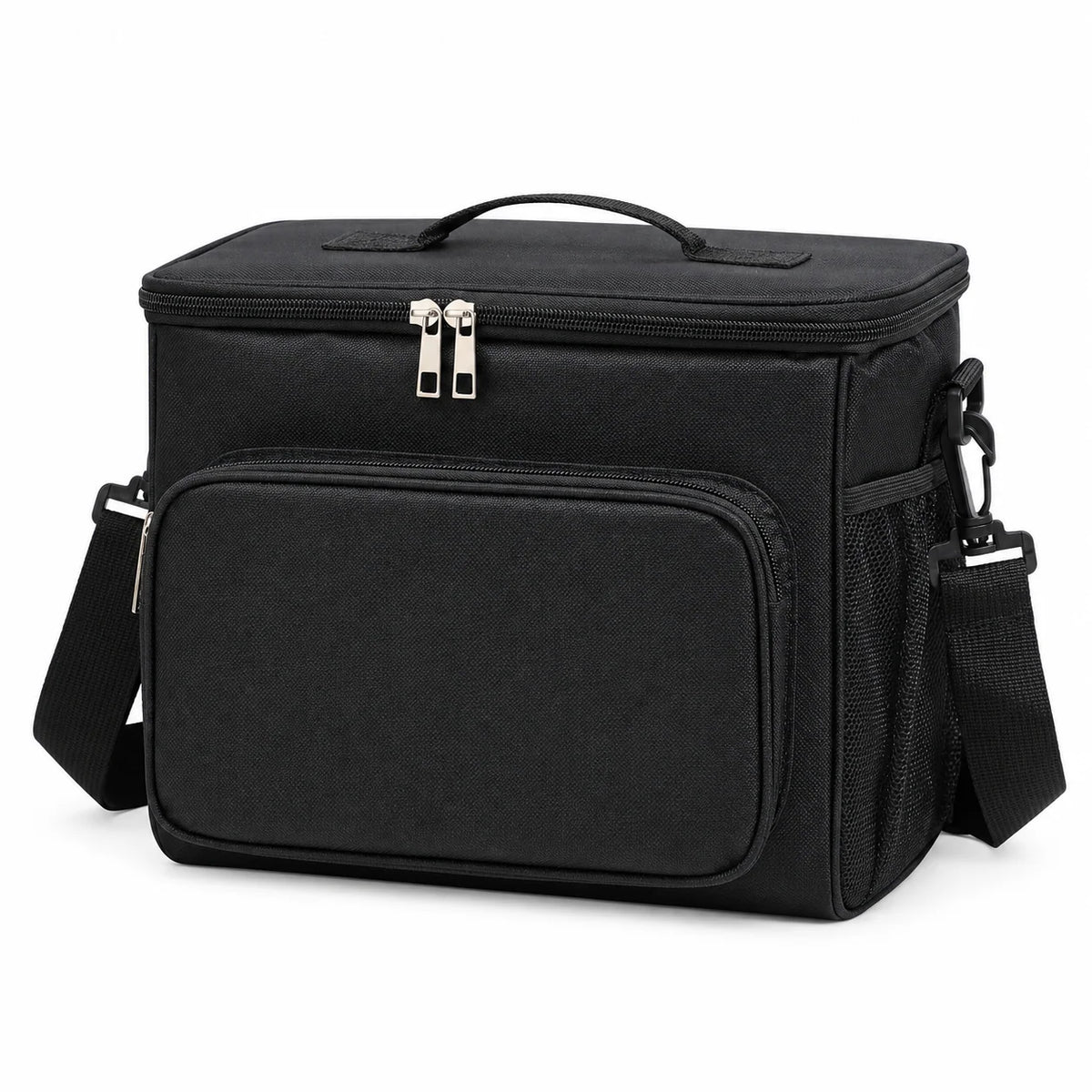 Insulated Lunch Cooler Bag PEVA Lined Leak-Resistant Removable Shoulder Strap