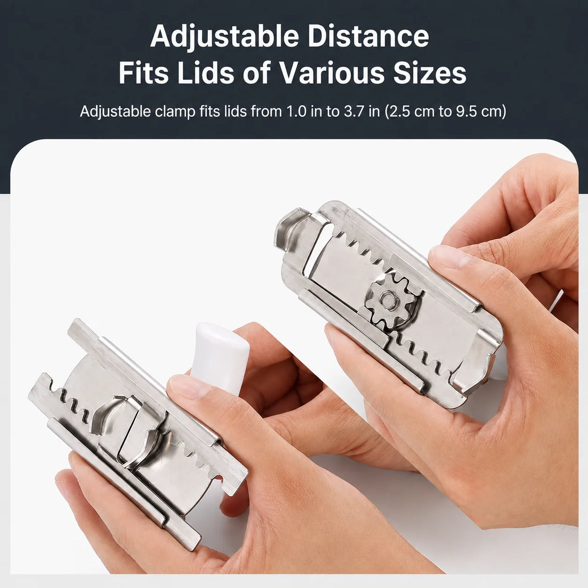 Jar Opener Adjustable Stainless Steel Grip Wide T-Handle