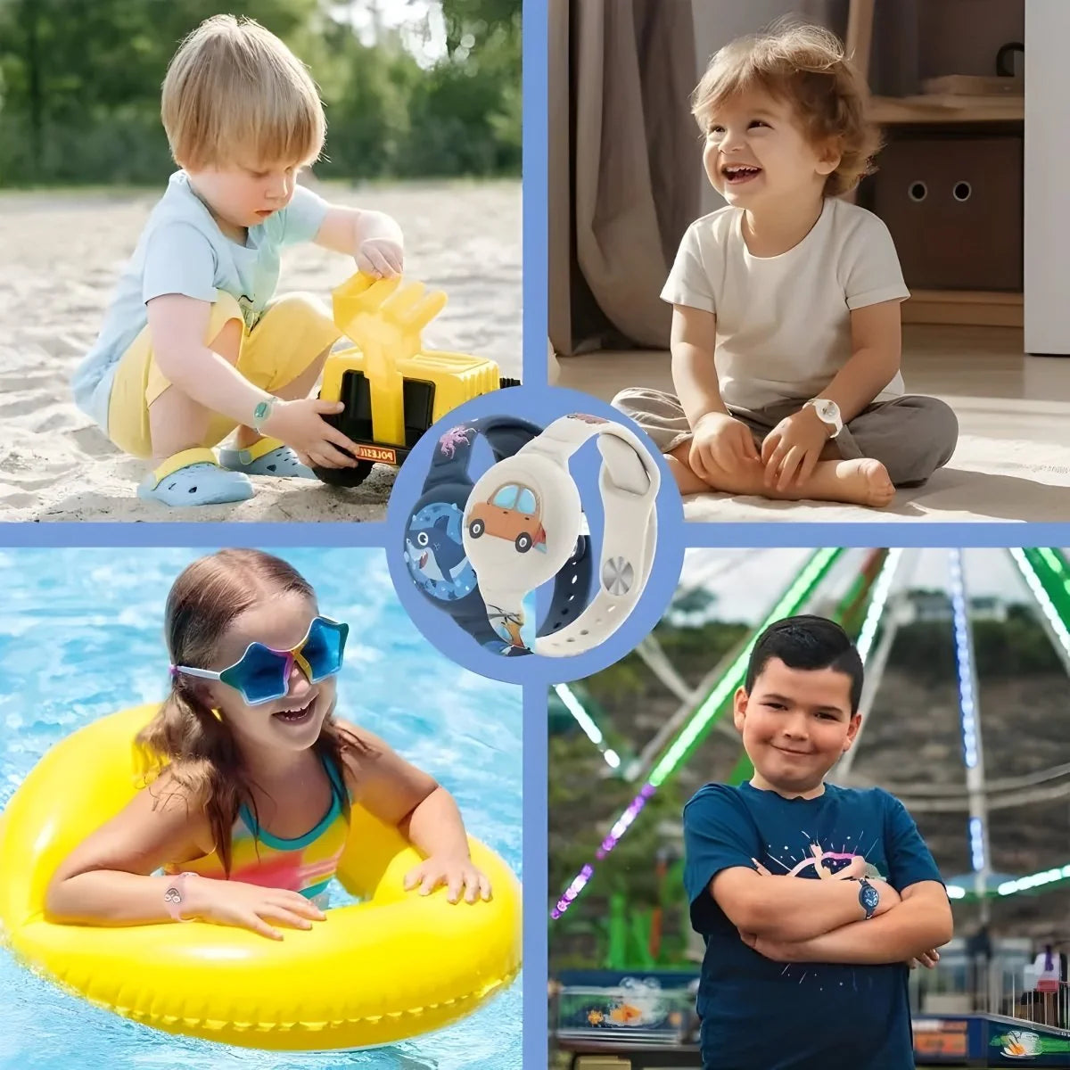 Kids GPS Tracking Bracelet Real-Time Location Adjustable Lightweight Fit