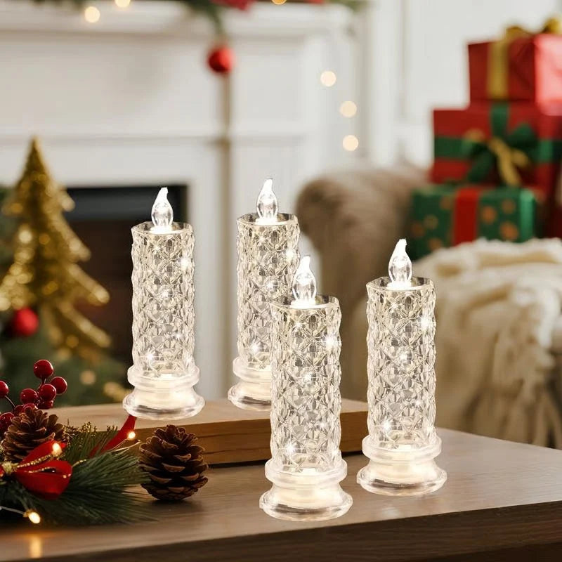 LED Candle Flameless Color-Changing Waterproof 6-Hour Timer