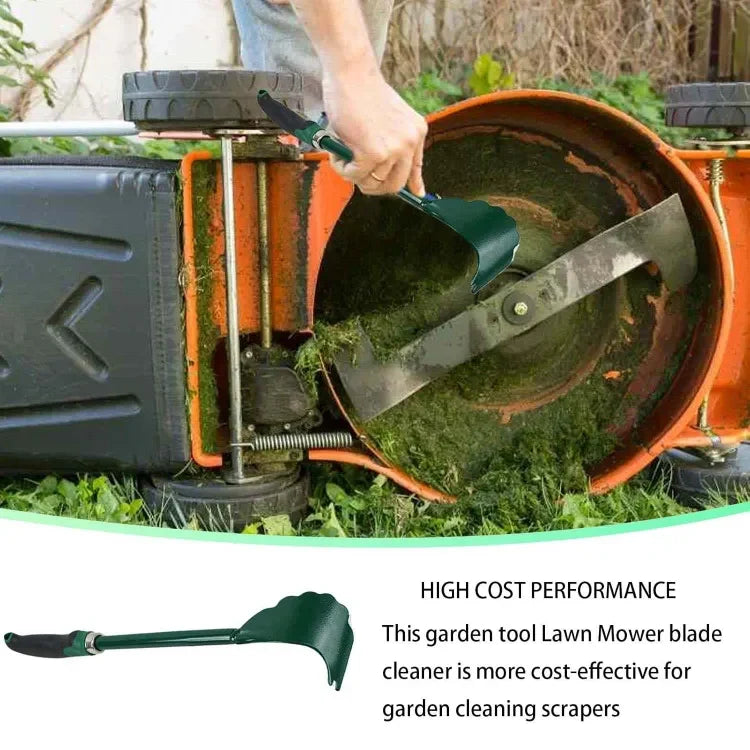 Lawn Mower Deck Scraper Rust-Resistant Metal Rubber Grip