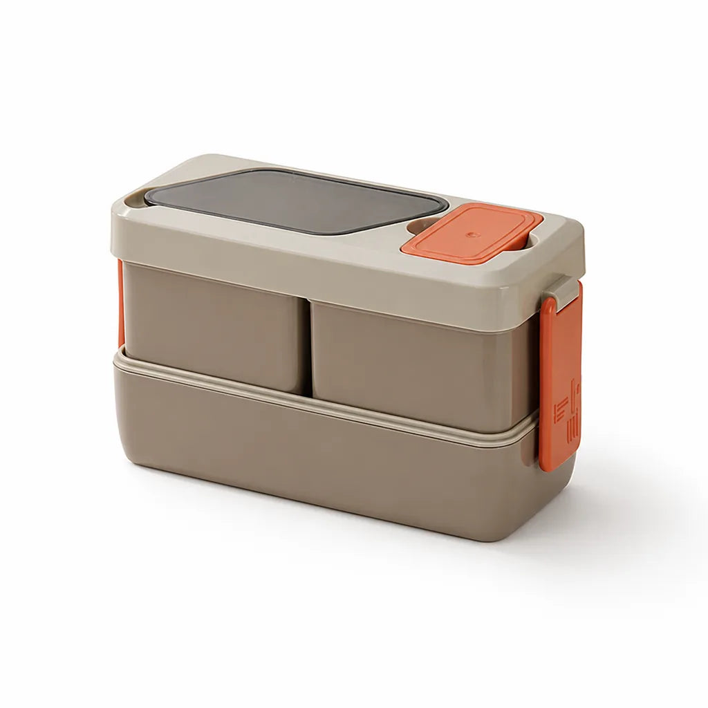 Lunch Box Two-Tier Leak-Proof Microwave-Safe