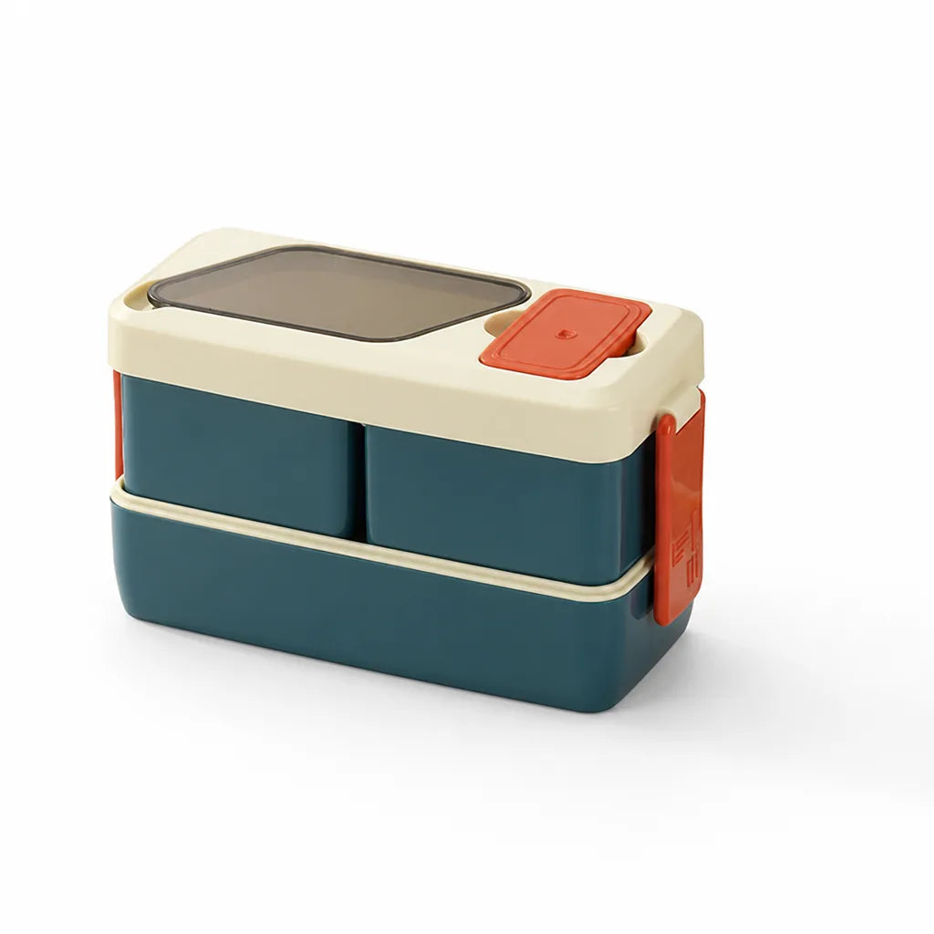 Lunch Box Two-Tier Leak-Proof Microwave-Safe
