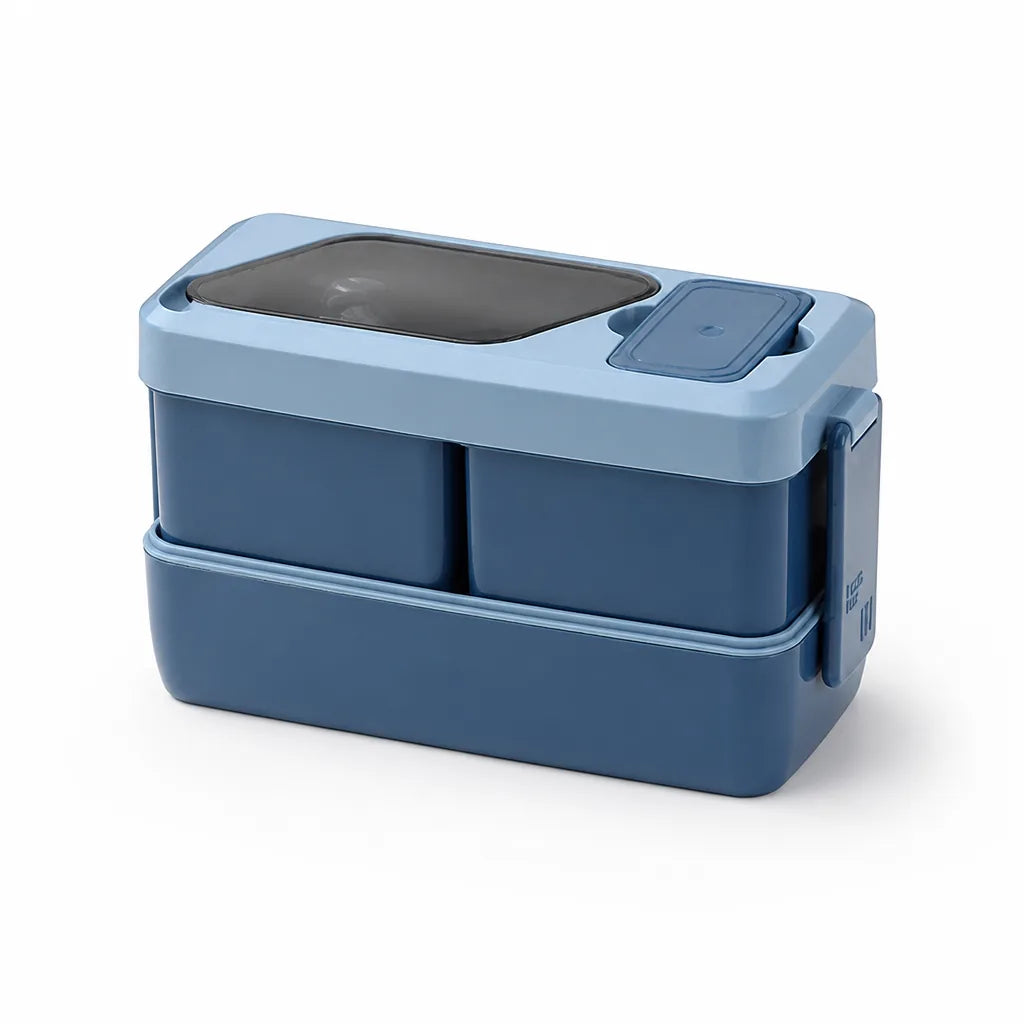 Lunch Box Two-Tier Leak-Proof Microwave-Safe