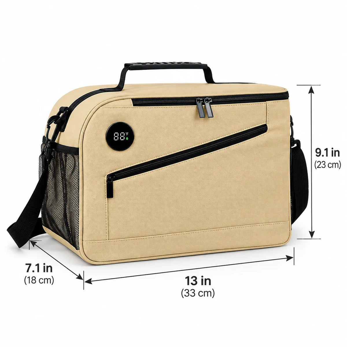 Lunch Cooler Insulated Digital Temperature Display